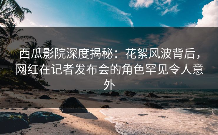 西瓜影院深度揭秘：花絮风波背后，网红在记者发布会的角色罕见令人意外