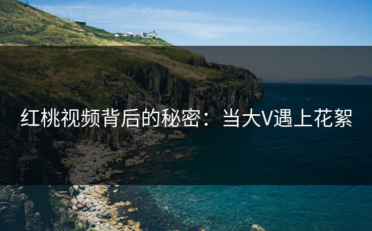 红桃视频背后的秘密:当大V遇上花絮